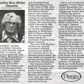 Pauline Bittle Chenette obituary - August 2011 - Class of 1928
