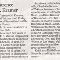 Clarence Kramer death notice - died May 23, 2008 - Class of 1946