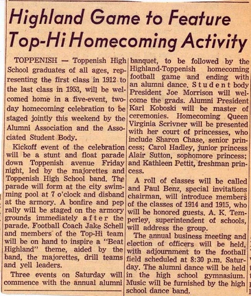 1953 Homecoming