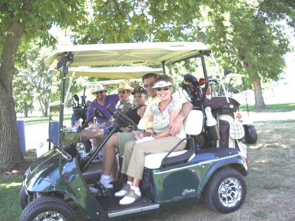 Golf Outing Gracie Barnett husband Don  Dickey Day  Gary Betschart  Jimmy Parker