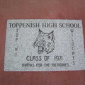 The plaque that the Class of '71 paid for in support of the flag project.