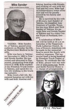 Mike Sander Obituary