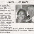 George Kinter (Class of 1977) - 25th Wedding Anniversary - Feb 2011