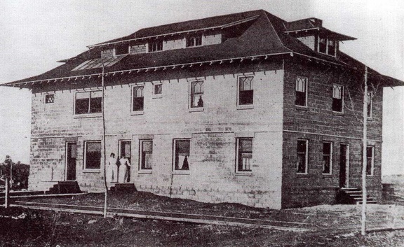 Hospital built by Dr. H.M. Johnson in 1908.