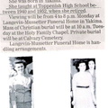 Miss Hackett Obit - Dec 2006 - former Jr. High teacher 1940-1952