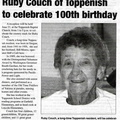 Ruby Couch - 100th birthday - 2008 - Former Toppenish school district personnel