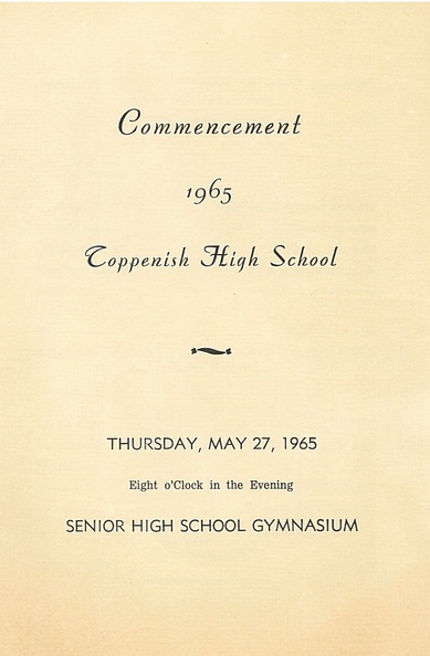 1965.0527  Page 1 Toppenish Class of 1965 Commencement Program .jpg