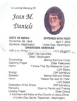 Joan M. Immerstein (Purchase Daniels) Memory Card