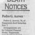 Pedro Aceves obituary