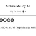 Melissa McCoy obituary