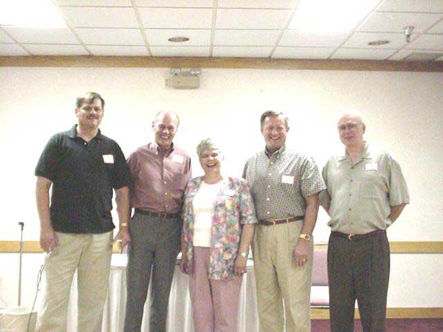 2000 35th Leon Macomber  Don Summers  Kay Plemmons  Clode Summer  Daryl WIlliams Class of 64
