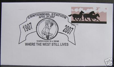 1st day issue of special Centennial stamp