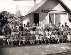 Class of 1949 Kindergarten class taken in 1937 - Mrs. Page (teacher)- Ralph Bowles is in the back row 6th boy from R side. Note: