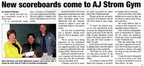 A.J. Strom gym to get new scoreboards - 2011