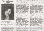 Yanira Valdez obituary - July 2010 - Class of 2000
