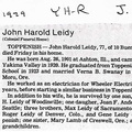 John Leidy Obituary