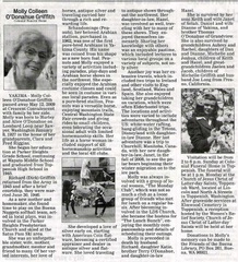 Molly O'Donahue Griffith obituary - May 2009 - Class of 1945