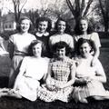 Back Row: Bette Lawson, Marcella Britton, Nadine Filer, Jeannine Brown. Front Row: Margaret Andreas, Betty Stoops, Betty Squibb-