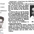 Fred Fuoco obit - 1981