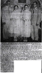Double Wedding - Stump &amp; Simmons - Wedding Announcement 1956