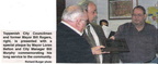 Bill Rogers ('66) awarded plaque - Dec 2009