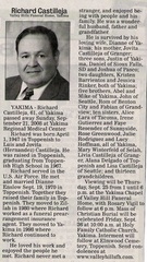 Richard Castilleja ('66) obituary - Sept 2008