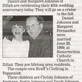 Dan & Margaret (Fernandez - Class of '66) Johnson - 40th Anniversary announcement - June 2009