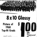 1968 Graduation photo for sale - $ 1.00