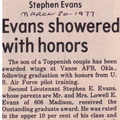 Steve Evans ('69) article - March 1977