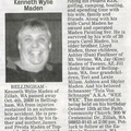 Ken Maden obituary - Oct 2009 - Class of 1970