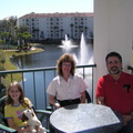 Dan Walker, and his wife Shelby and daughter, Megan, on vacation in Florida.