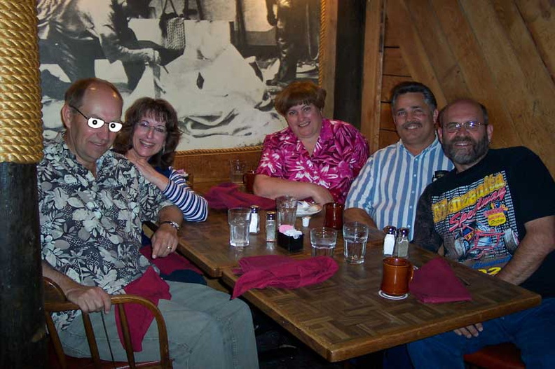 June 2005- Cheryl (Purchase) Walker, Dan Walker, Greg Coles - all '71, Guy Hoon '72, Kathi (Myron)Hoon '75 - dinner at Sea Galle