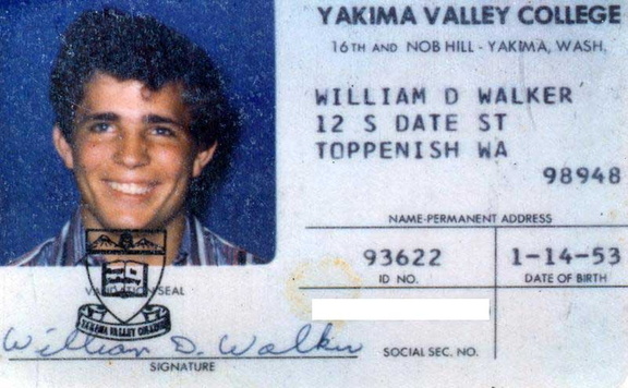 Dan Walker's YVC ID card.
