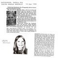 Debbie Meyers obituary - 1980