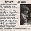 Tom Sevigny ('74)- 25th Anniversary - 2007