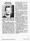 Mary Anne (Morrison)Barr Obit - 2000