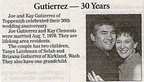 Joe &amp; Kay (Clements) Gutierrez - 30th Anniversary - 2006 - (Joe '75-Kay'74)