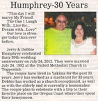 Jerry Humphrey - 20 Year Anniversary - Sept 2012 - Class of 1976
