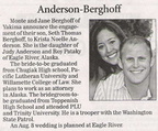 Seth Berghoff engagement announcement - July 2008 - Class of 1998