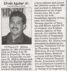 Efrain Aguilar Jr. obituary - August 2010
