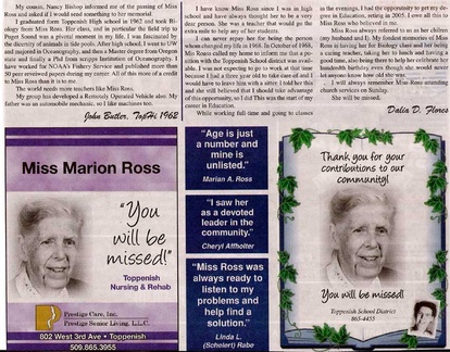 Miss Marion Ross Tribute - Part B