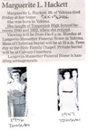 Miss Hackett Obit - Dec 2006 - former Jr. High teacher 1940-1952