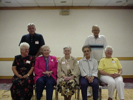 Teachers that visited the Class of '65 Reunion in 2000 - Larry/Carol Brown, Elsie Tittsworth, Marian Ross, Mary Ann Haba, Joe Wi