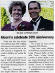 Nolan &amp; Ela Dee Alcorn - 50th Anniversary - July 2010 - former Toppenish teachers