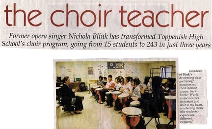 Top-Hi Choir teacher - Nichola Blink - Part 2 2009