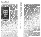 Lorna Finch obit -1988 - former Top-Hi teacher