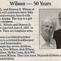 James Wilson and Sharon Seely Wilson anniversary