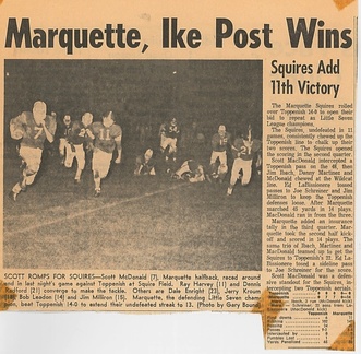 1963.10 Marquette 14 Toppenish 0  High School Football