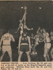1965.0123 Irvin Curfman Jumping Center in Wapato Toppenish Basketball Game in Toppenish with 2,800 people in attendance Steve Scott and Tim Pabisz Looks on Varsity Basketball