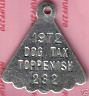 Toppenish Dog tag - 1972